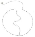 VAMA Adjustable Silver Waist Hip Belly Chain Kamarband Body Beads Chains Kamar karddhani Kamar bandh Saree Vaddanam for Girls & Women