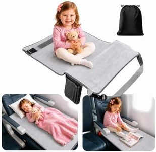 Zovynna Toddler Airplane Bed, Portable Airplane Seat Extender for Kids Travel Essentials, Toddlers Long Flight Must Haves Footrest & Hammock
