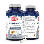 PURE Magnesium L-Threonate 125 vcaps 144mg of Elemental Magnesium (Magtein Magnesium Supplements) 90+35 vcaps FREE - PURE NORTH NATURALS - 3rd Party Tested Formulated and made in Canada