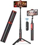 Selfie Stick Tripod, 3 in 1 Aluminum Bluetooth Selfie Stick with Wireless Remote, Extendable & Stable Tripod for iPhone 14/14 Pro Max/13/13 Pro/12/11 Pro and Samsung Huawei Smartphones, etc.