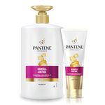 Pantene Advanced Hair Fall Solution Anti Hair Fall Shampoo, 1 L And Pantene Advanced Hair Fall Solution Anti Hair Fall Conditioner, 180 ml