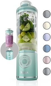 Ninja Blast Max, Portable Blender + Twist & Go, Personal Blender, Ninja Blender, Smoothie, Blend, Ice Crush, 3 Programs, Cordless, 22oz removable Vessel, Dishwasher Safe, Leakproof, Sea Glass, BC251MT