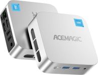 ACEMAGICIAN Vista Mini PC V1 Windows 11 Pro, Twin Lake-N N150(Upgraded N100, up to 3.6GHz), 16GB RAM+512GB M.2 SSD, Mini computer with DP + HDMI 2.0 4K@60Hz UHD Dual Display,5G WiFi+BT4.2 for Office