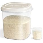 UPPETLY Large Airtight Food Storage Container Bin, 20-lb Dry Food Rice Container with Lid-Lock Handle and Measuring Cup. Cereal, Flour Dog Cat Pet Food Containers