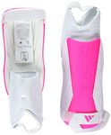 adidas Unisex-Child Tiro Soft Ground Match Shin Guards White/Team Shock Pink/White Large