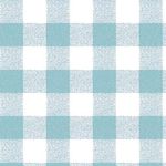 Jolee Fabrics Gingham Check Wipe Clean PVC Vinyl Tablecloth (Duck Egg Blue and White Gingham Check, 140cm x 100cm Long Rectangle)