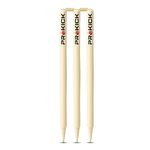 Prokick Match Wooden Cricket Stumps/Wickets with Bails (Pack of 3 Stumps + 2 Bails)|Cricket Standard Wickets for Cricket Ground, Practice, Match, Tournament Stump with Bails Full Size