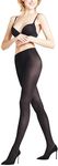 FALKE Women's Matte Deluxe 30 Denier Tights, Designer Hosiery, Casual or Dress Clothes, Fine Sheer Transparent, Nylon, Black (Black 3009), XL, 1 Pair