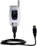 Gomadic Classic Straight USB Cable for The LG VX6000 with Power Hot Sync and Charge Capabilities - Uses TipExchange Technology