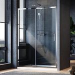 ELEGANT 1000mm Sliding Shower Door Modern Bathroom 8mm Easy Clean Glass Shower Enclosure Cubicle Door