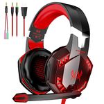 VersionTech Comfortable LED 3.5mm Stereo Gaming LED Lighting Over-ear Headphone Headset Headband