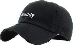 Daddy Dad Hat Pineapple Vacation Baseball Cap Vintage Distressed Classic Polo Style Adjustable, 2. Black Daddy Vintage, One Size