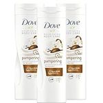 Dove Pampering Shea Butter Vanilla Body Lotion - Body Moisturiser Cream Heals Dry Skin - Nourishing Body Care with Natural Nutrients Softs All Skin Types - Body Lotion Women 3x250 ml + Cheeroo Magnet