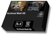 Marrutt 230gsm Archival Matt Single Sided Inkjet Photo Paper (6" x 4" - 150 Sheets)