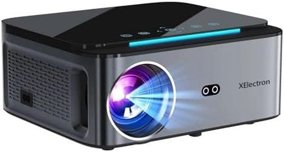 XElectron iProjector 2 Plus Auto Focus Auto Keystone Smart Projector for Home | Native 1080P Full HD Resolution 4K Support, HDMI ARC, Android TV, BT 5.1, Dual-Band WiFi | 20000 Lumens, 2GB+32GB