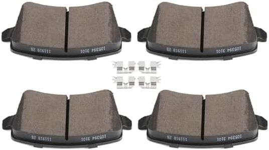 SCITOO D1386 Rear Semi-Metal Brake Pads Sets Fit For Audi A4 / A4 Quattro / A5 / A5 Quattro/allroad / Q5 / S4 / S5