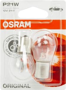 Osram 12V 21W Original Bayonet Globe Headlight Halogen Bulb (Pack of 2)