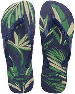Havaianas - Aloha, Tongs Confortables, Durables et Estivales, Semelle avec Motif de Feuilles, Semelle Antidérapante, Homme