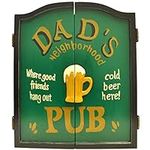 Swiftflyte Pub Dartboard Cabinet, Vintage Dad's Pub Dart Cabinet