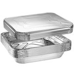 Green Direct Disposable Aluminum Foil Baking Pans with Lids - Half Size (9 x 13 inch) Roasting pan with covers for all kitchen & cooking needs, Pack of 10 pans and 10 lids