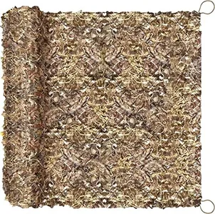 FullLit Camo Netting Camouflage Netting with Mesh Backing, Hunting Blind Nets, Sunshade Canopy, Army Tarp Fence Net for Party Decoration, Photograph and Car Cover 6.5ft×10ft,10ft×10ft, 20ft×20ft