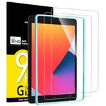 NEW'C 2 Pack Designed for iPad 10.2 Inch (2021/2020/2019 Model, 9th/8th/7th Generation) Screen Protector Tempered Glass, Bubble Free, Ultra Resistant (Easy Installation Frame)