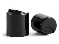 20/410 Black Disc Caps Dispensing Press Cap Bottle Closure Top 20-410 (Pack of 100)