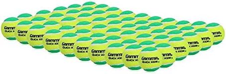 GAMMA Sports Kids Training (Transition) Balls, Yellow/Green, Quick Kids 78, 60-Pack