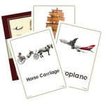 Raldins - Laminated Cards - Water Resistant - 1+ Year Kids (Transports, Large)