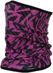 BLACKSTRAP Apex Tube Therma Dual Layer Neck Warmer Ski Mask, Maximum Warmth and Comfort, Adult Unisex, One Size Fits All, Jagged Pink