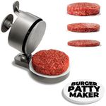 Shop Square Hamburger Press Patty Maker - Adjustable Burger Press Patty Maker with Patty Ejector - Patty Press with Adjustable Thickness for Burgers, Crab Cakes, and Sausage - Patty Paper Included