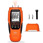 BOAK 2 in 1 Pin & Pinless Moisture Meter,Mold Test Kit for Home With Self-Testing,Water Leak Detector,Moisture Sensor for Firewood,Drywall Mold Detector With Illumination and Alert.