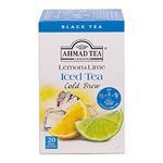 Ahmad Tea Lemon & Lime Cold Brew | Black Tea - 20 Teabag Sachets