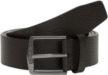 Calvin Klein Men's Casual Square Buckle Belt, Brown (Dark Brown Pebble), 45,3 inches