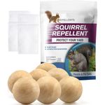 PDKIVFI Keep Squirrels & Chipmunks Away, Squirrel Repellent Outdoor, Chipmunk Repellent for Garden & Bird Feeders-7P