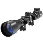 UUQ 3-9×40 Rifle Scope with Red/Green Illumination and Rangefinder Reticle - Includes Batteries, Fits 11mm Free Mounts, Waterproof and Fog-Proof,for Hunting,Airsoft and Pellet Gun