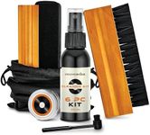 Stock Your Home 6 Piece Vinyl Record Cleaning Kit, Includes Vinyl Cleaner Spray, Anti-Static & Velvet Vinyl Record Brush, Needle Cleaning Gel & Brush, and Drawstring Duster Bag