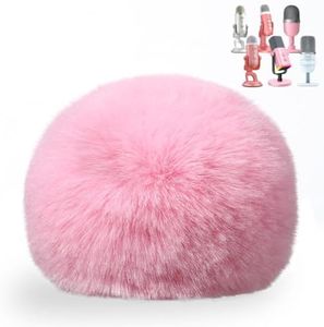 ZealSound Blue Yeti Pop Filter for Blue Yeti Microphone,Mic Foam Cover with Furry Windscreen Muff windshield for ZealSound K66/Yeti/Yeti X/Nano/Yeti Pro/AM8/SoloCast and More USB Mics (Pink)