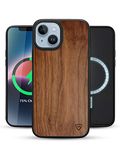 RAEGR iPhone 14 / iPhone 13 Case | Magnetic Case | Supports Mag-Safe Wireless Charging | Elements Armor MagFix Case/Cover Designed for iPhone 14 / iPhone 13 (6.1-Inch) 2022 - Walnut Wood RG10373