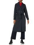 The Drop Women's Noa Trench Coat, Black, 3X, Plus Size