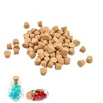 SPEACOUR 150 PCS Wooden Cork Bung Stopper Natural Wine Corks Craft Corks for Wine Tapered Stopper Reusable Cork Bottle Plug for Test Tubes and Bottles(11 x 14 x 10 mm)