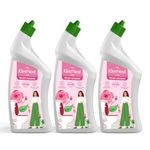 Kleenest Advanced Toilet Cleaner Liquid, Rose – 1 litre (Pack of 3)| Thick Formula with Natural Citric Acid| Limescale Remover| Removes 99.9% germs| Provides Long Lasting Freshness| Bleach Free