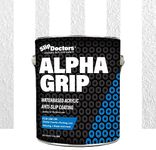 Alpha Grip Non-Slip Paint for Concrete & Asphalt – Non-Skid Coating Ideal for Striping Parking Lots, Playgrounds & Pavements (White, 1 Gallon)