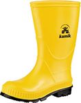 Kamik Kids' Stomp Rain Boot, Yellow/Black, 11 M US Little Kid