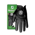 FootJoy WeatherSof Men's Golf Glove, Black/Black