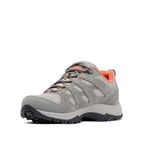 Columbia Women's Redmond 3 low rise hiking shoes, Grey (Ti Titanium x Red Canyon), 4 UK