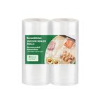 Bonsenkitchen Vacuum Rolls 2 Rolls 28x600cm Vacuum Film - Professional Vacuum Bags for Vacuum Sealers and Food Vacuum Sealers, Anti-Boiling and Soda Freezer Bags, BPA-Free, TB05