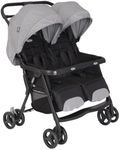 Graco DuoRider Lightweight Double Pushchair, Suitable from birth to approx. 3 years, Steeple Gray fashion