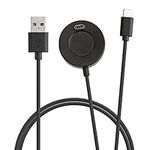 kwmobile Charging Cable Compatible with Garmin Venu Sq Music/Sq/Venu/Venu 2 - Charger Cable with USB A 2.0 and Type-C - Black