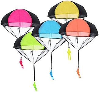 Zaloife Parachute Jouet, Main Lancer Parachute Jouet Set, Jouet de Parachute Multi-Couleur pour Garçons Filles Enfants Adultes Jouet Parachute Jeté à la Main Mini Jouet de Loisirs (5 pièces)